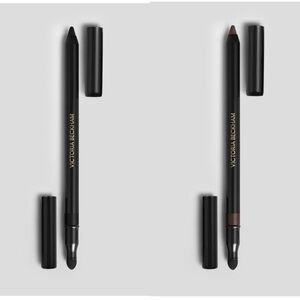 Victoria Beckham Satin Kajal Liners Black and Cocoa